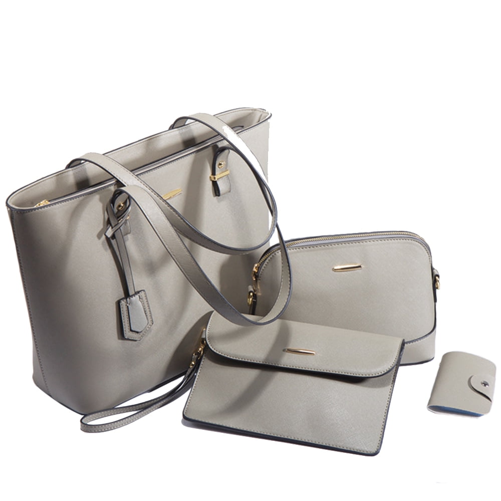 Woman's Lavish 4 pcs Combo Hand Bag Tote Bags, Sholder Bags , Ladie Purse &  Wallet Handbags